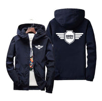 Thumbnail for Born To Fly & Badge Designed Thin Windbreaker Jackets