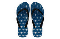 Thumbnail for Eat Sleep Fly & Propeller Designed Slippers (Flip Flops)