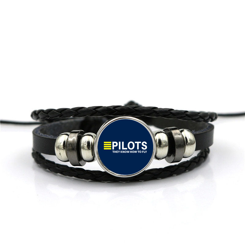 Pilots They Know How To Fly Designed Leather Bracelets