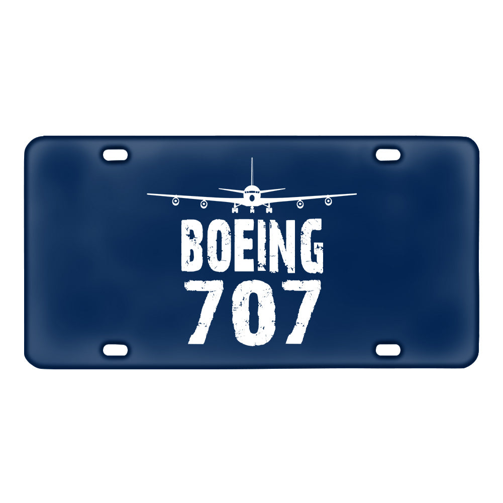 Boeing 707 & Plane Designed Metal (License) Plates