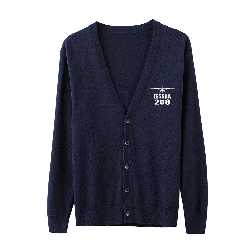 Cessna 208 & Plane Designed Cardigan Sweaters