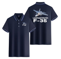 Thumbnail for The Lockheed Martin F35 Designed Stylish Polo T-Shirts (Double-Side)