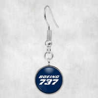 Thumbnail for Boeing 737 & Text Designed Earrings