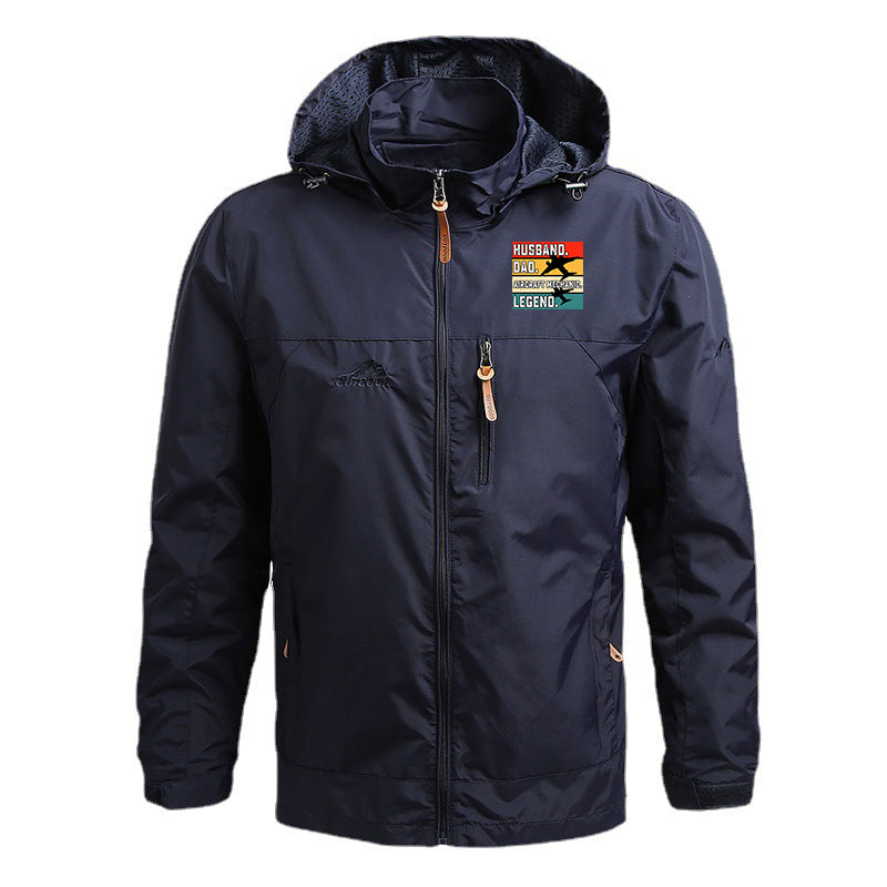 Husband & Dad & Aircraft Mechanic & Legend Designed Thin Stylish Jackets