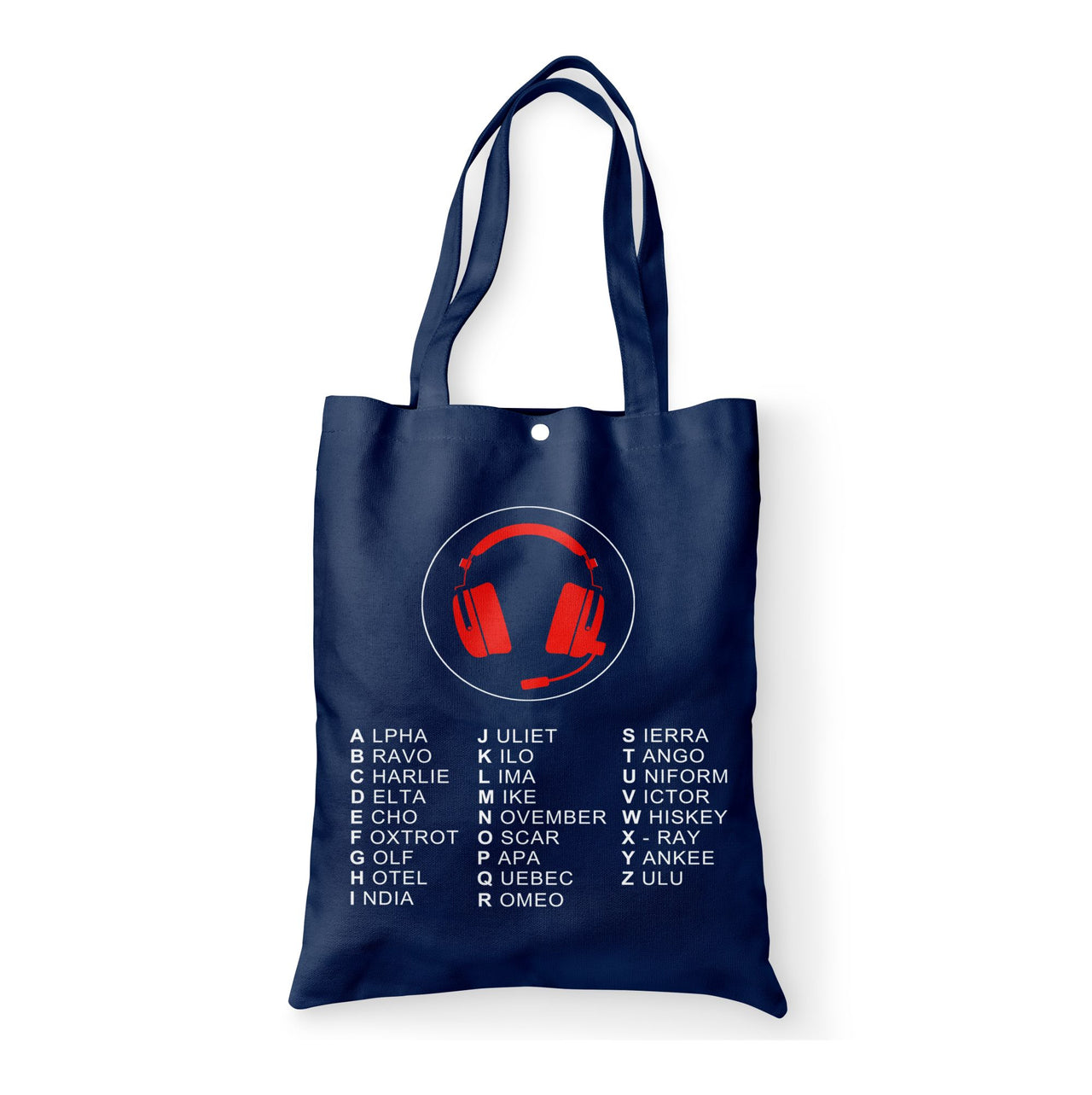 Aviation Alphabet 3 Designed Tote Bags