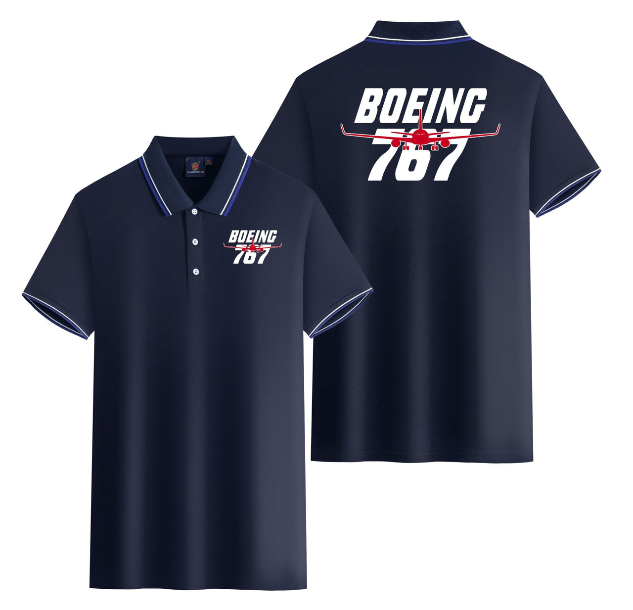 Amazing Boeing 767 Designed Stylish Polo T-Shirts (Double-Side)