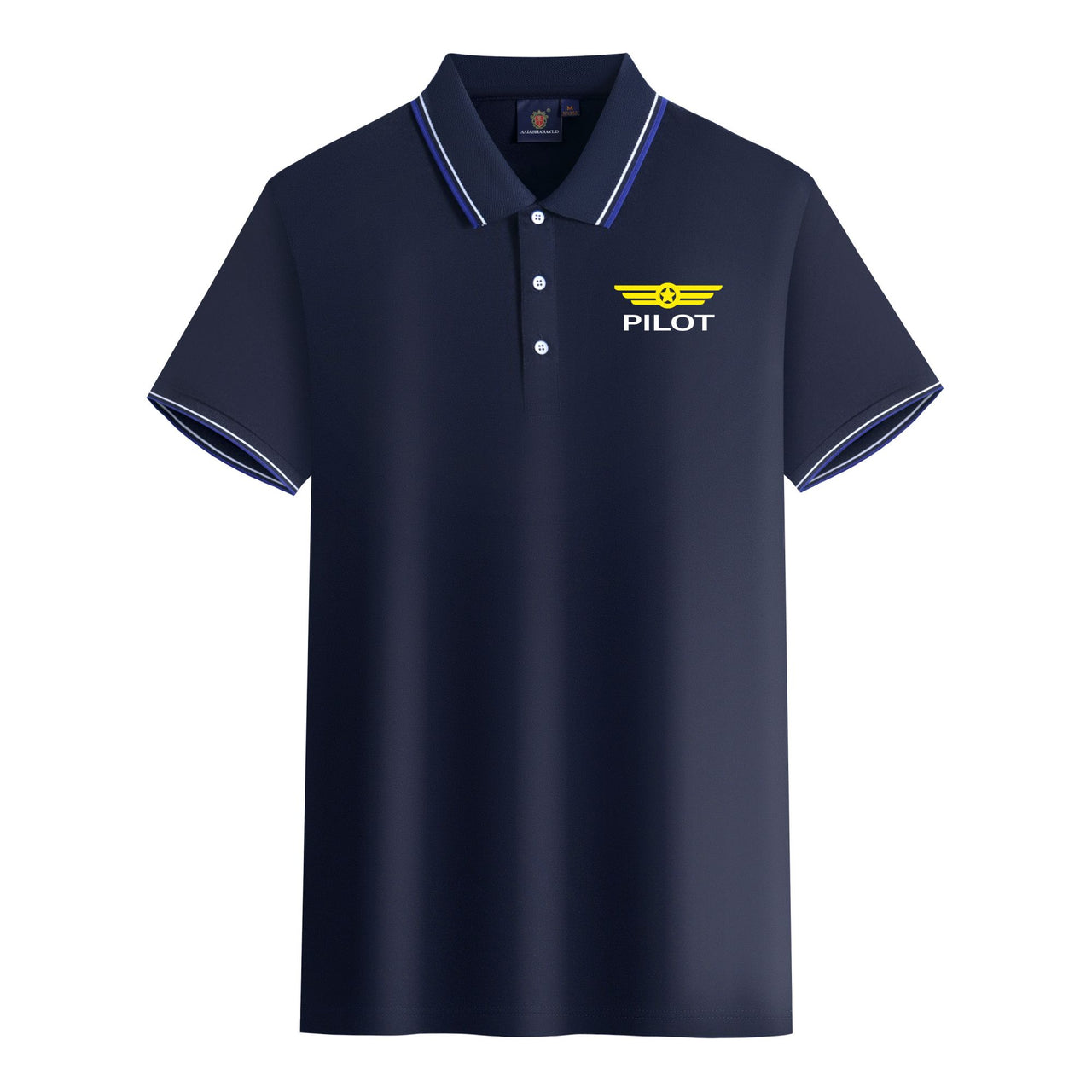 Pilot & Badge Designed Stylish Polo T-Shirts