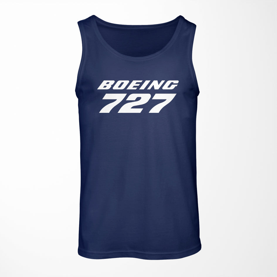 Boeing 727 & Text Designed Tank Tops