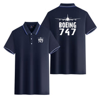 Thumbnail for Boeing 747 & Plane Designed Stylish Polo T-Shirts (Double-Side)