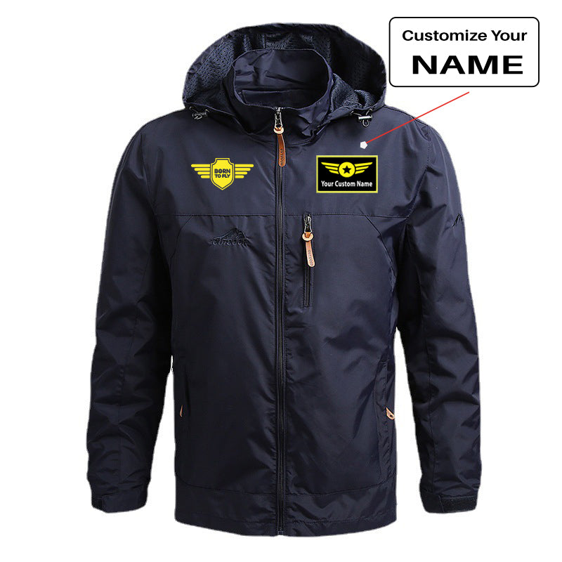 Born To Fly & Badge Designed Thin Stylish Jackets