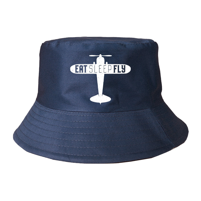 Eat Sleep Fly & Propeller Designed Summer & Stylish Hats