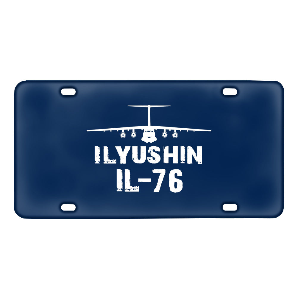 ILyushin IL-76 & Plane Designed Metal (License) Plates