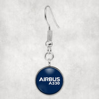 Thumbnail for Airbus A330 & Text Designed Earrings