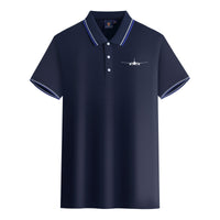 Thumbnail for Airbus A350 Silhouette Designed Stylish Polo T-Shirts