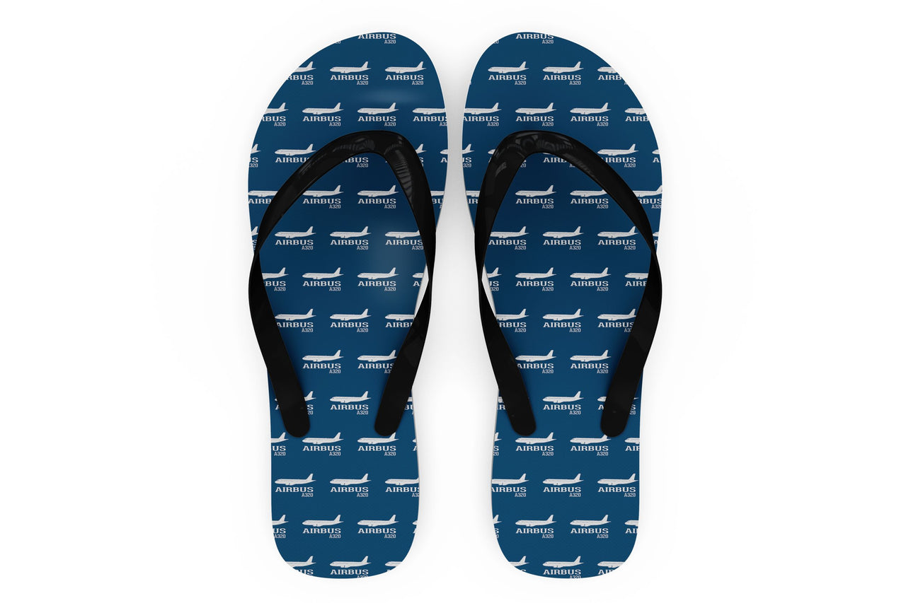 Airbus A320 Printed Designed Slippers (Flip Flops)