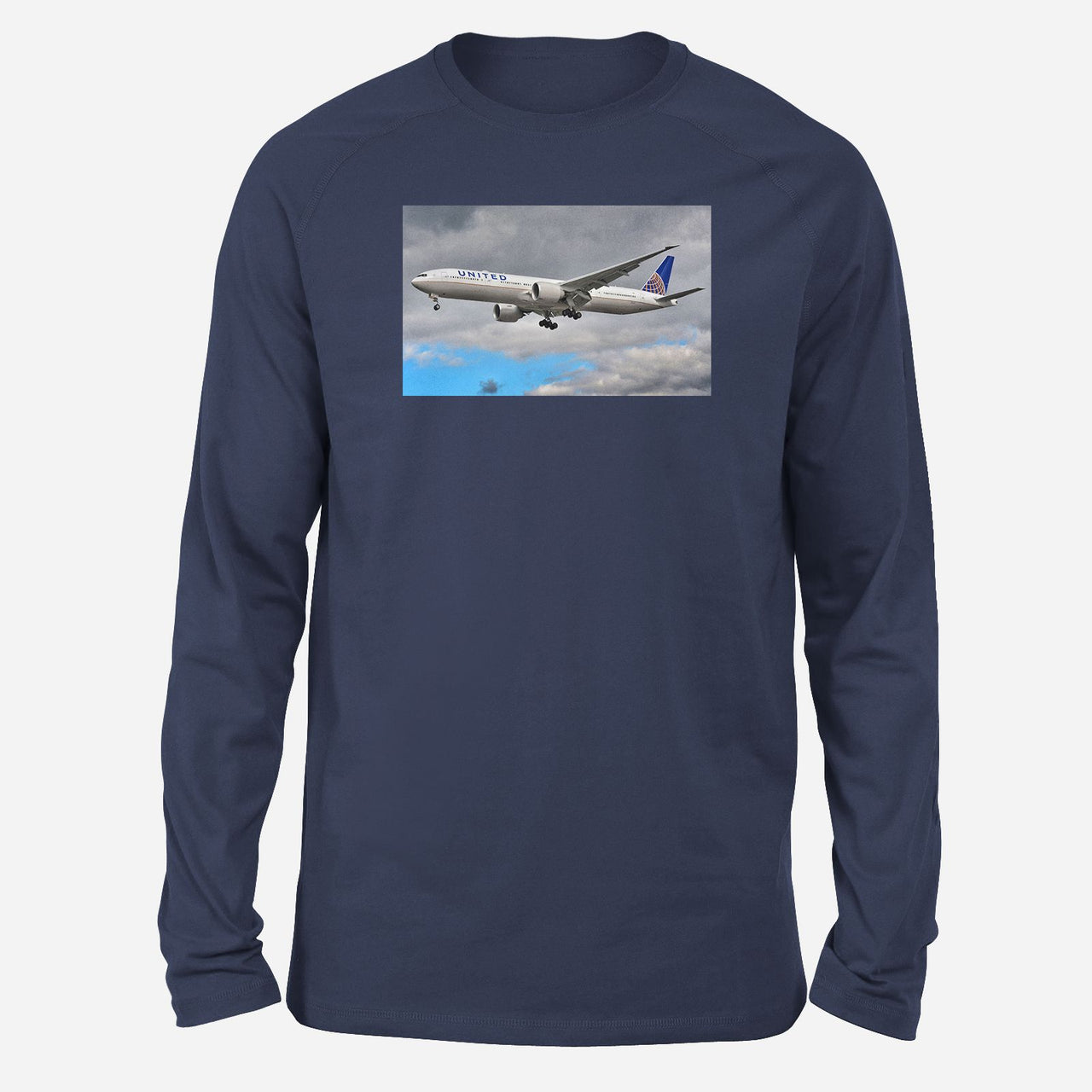 United Airways Boeing 777 Designed Long-Sleeve T-Shirts