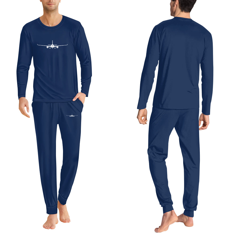 Airbus A350 Silhouette Designed Men Pijamas