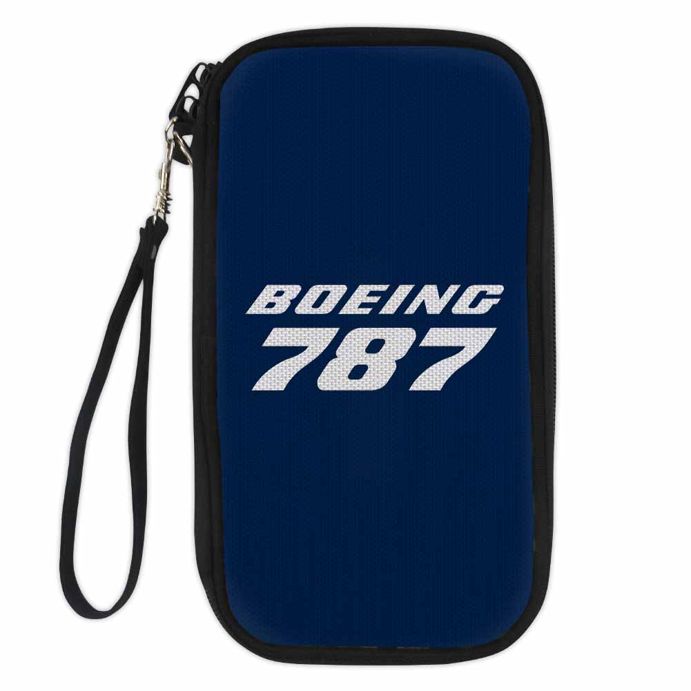 Boeing 787 & Text Designed Travel Cases & Wallets