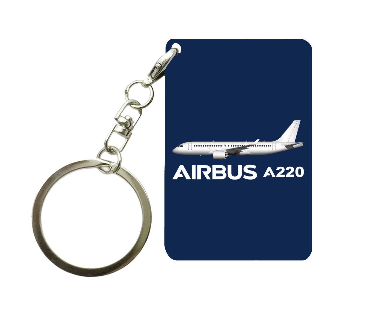 The Airbus A220 Designed Key Chains