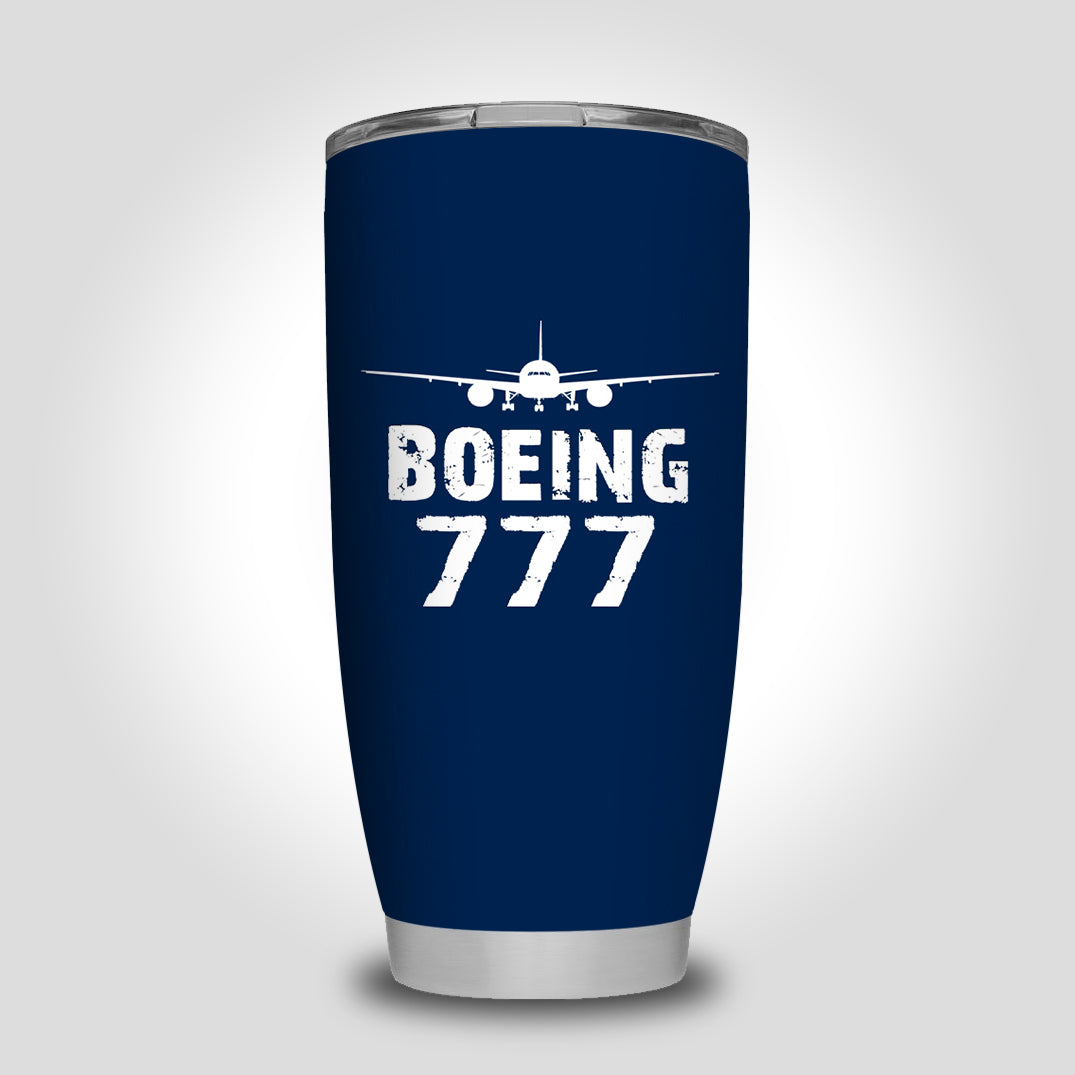 Boeing 777 & Plane Designed Tumbler Travel Mugs