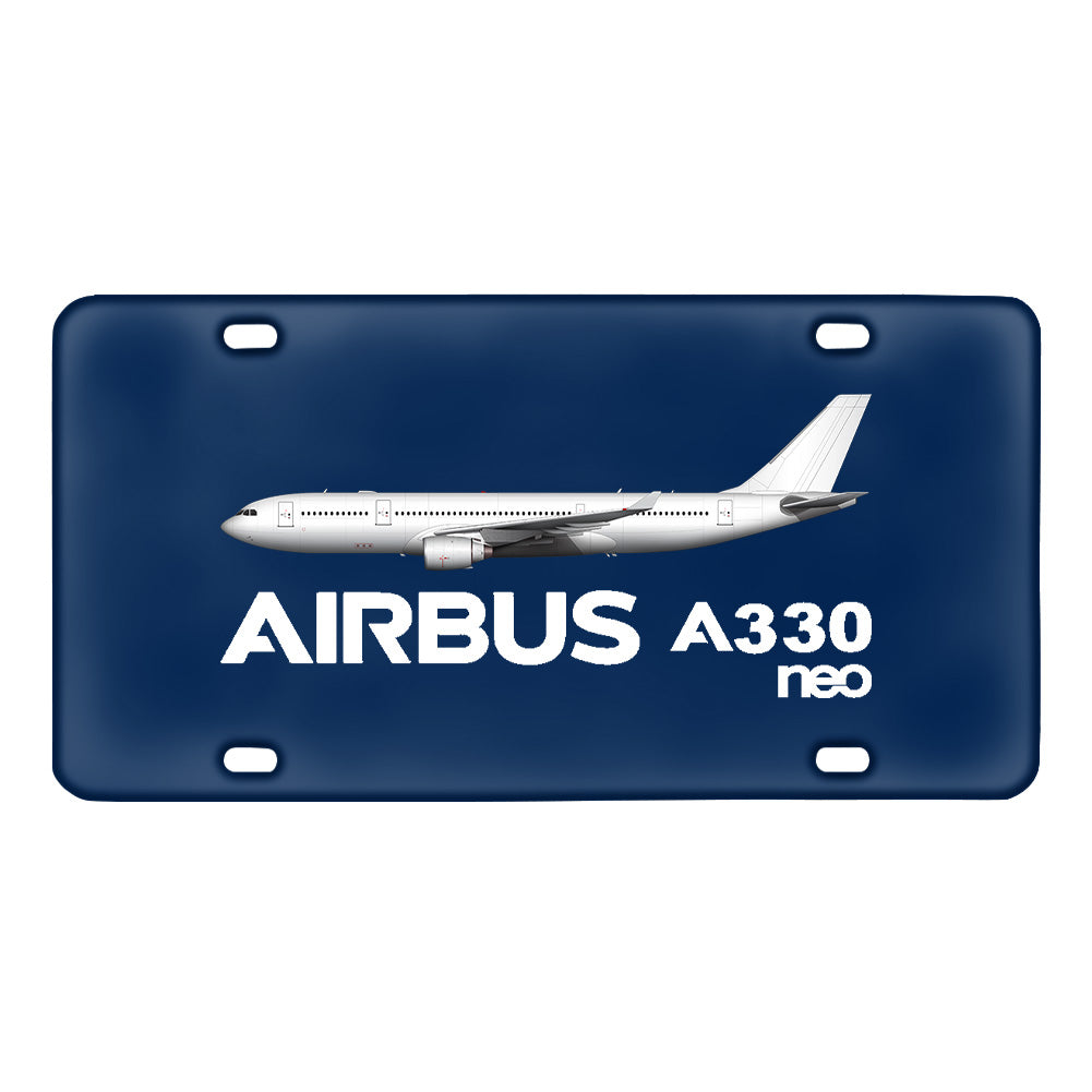 The Airbus A330neo Designed Metal (License) Plates