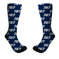 Thumbnail for 767 Flat Text Designed Socks