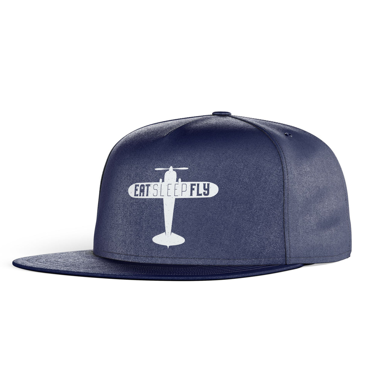 Eat Sleep Fly & Propeller Designed Snapback Caps & Hats