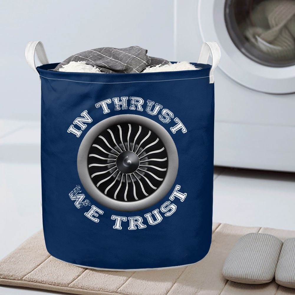 In Thrust We Trust (Vol 2) Designed Laundry Baskets