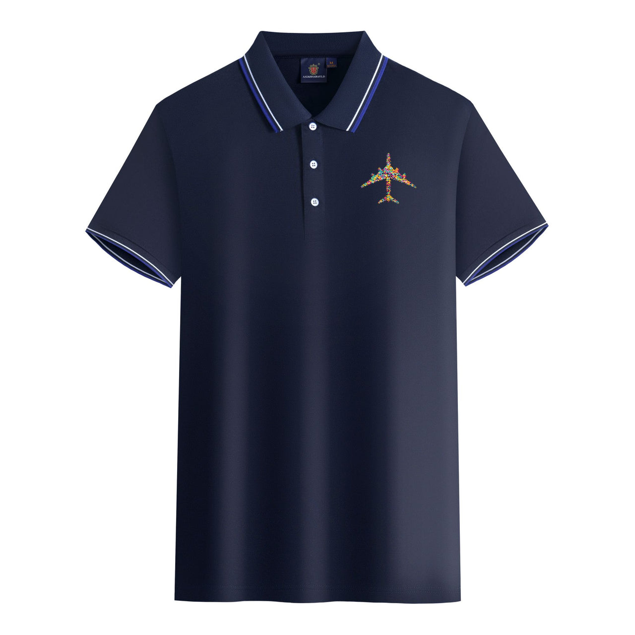 Colourful Airplane Designed Stylish Polo T-Shirts