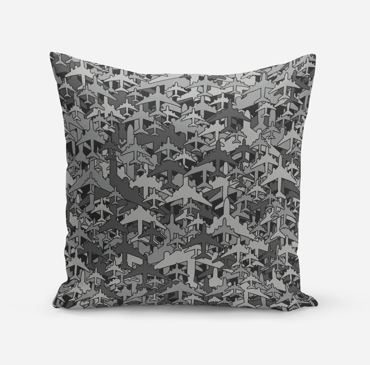 Dark Coloured Airplanes Designed Pillows