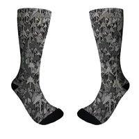 Thumbnail for Dark Coloured Airplanes Designed Socks