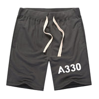 Thumbnail for A330 Flat Text Designed Cotton Shorts