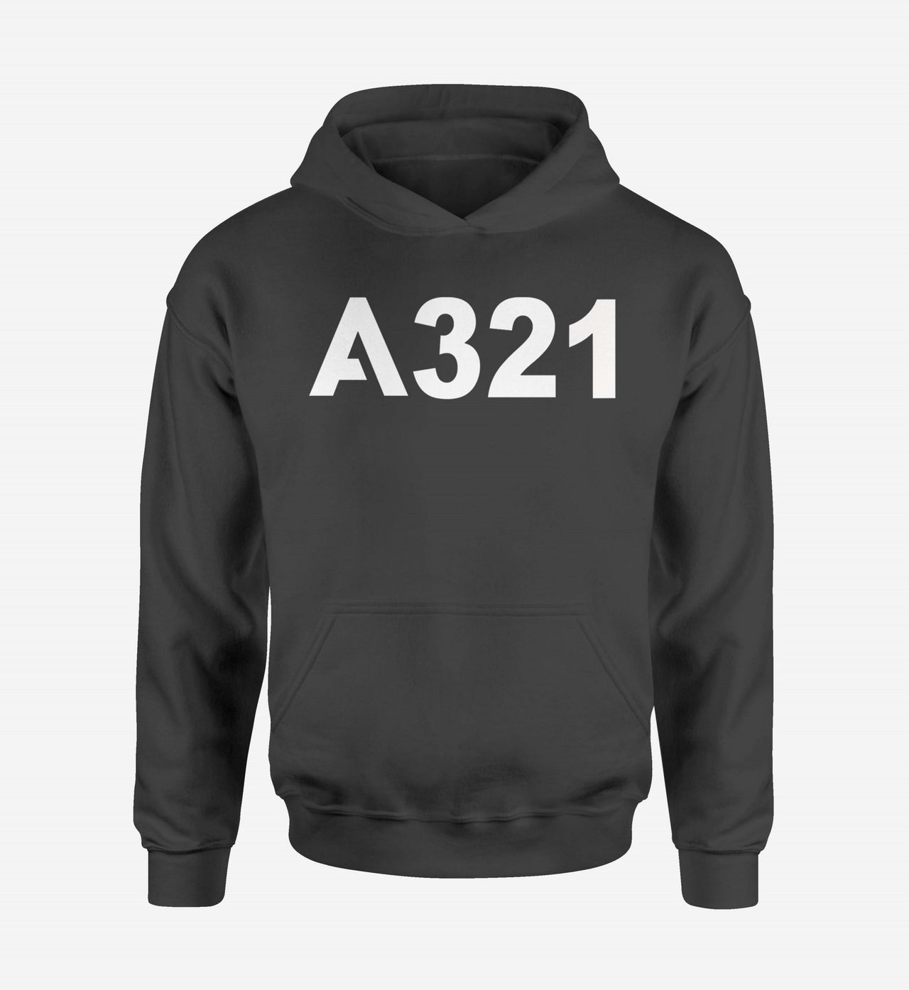 A321 Flat Text Designed Hoodies