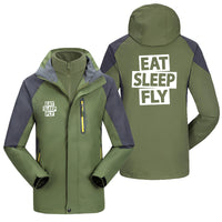 Thumbnail for Eat Sleep Fly Designed Thick Skiing Jackets