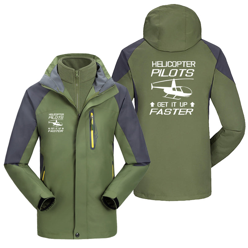 Helicopter Pilots Get It Up Faster Designed Thick Skiing Jackets