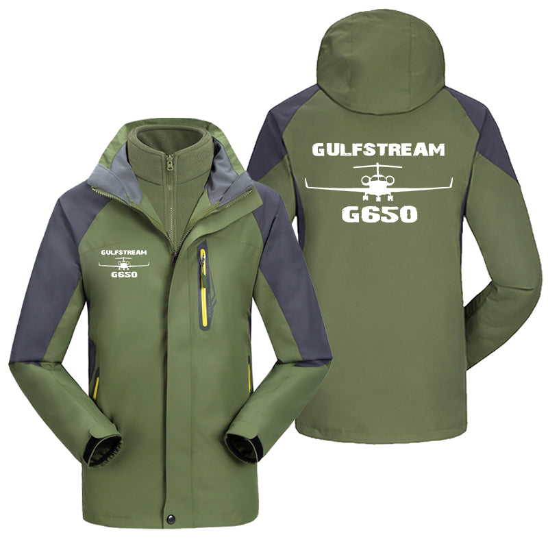 Gulfstream G650 & Plane Designed Thick Skiing Jackets