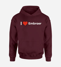 Thumbnail for I Love Embraer Designed Hoodies