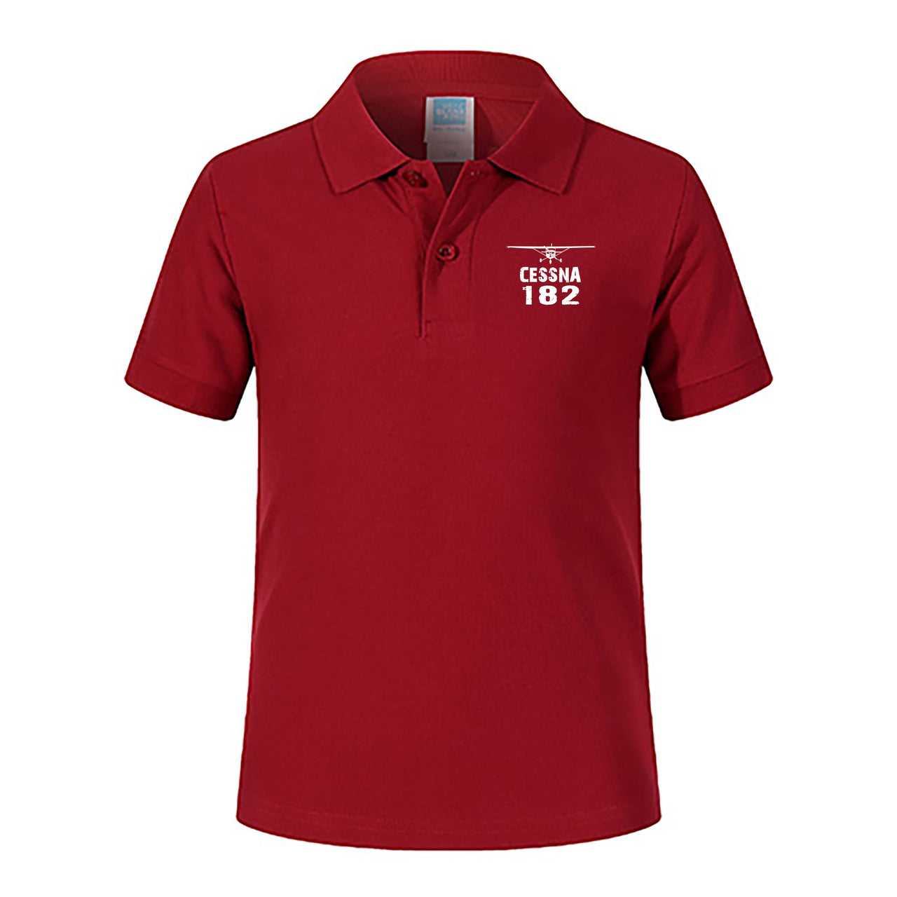 Cessna 182 & Plane Designed Children Polo T-Shirts