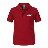 Thumbnail for Boeing 707 & Text Designed Children Polo T-Shirts