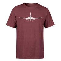 Thumbnail for McDonnell Douglas MD-11 Silhouette Plane Designed T-Shirts