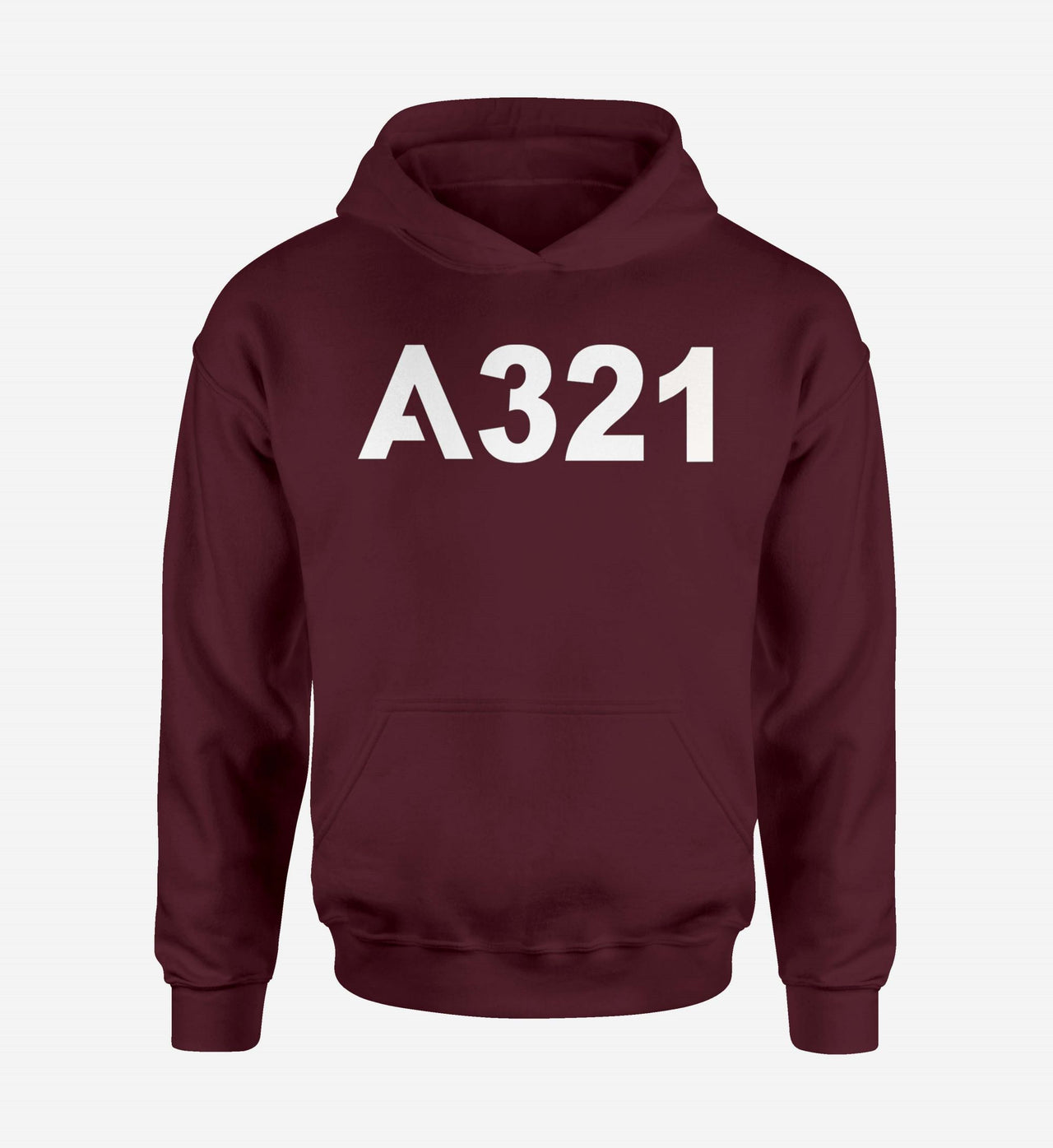 A321 Flat Text Designed Hoodies