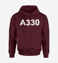 Thumbnail for A330 Flat Text Designed Hoodies