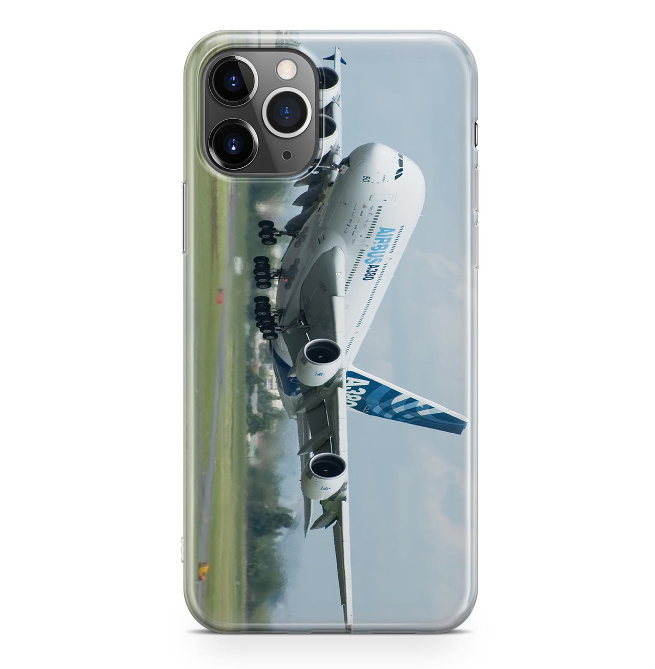 Departing Airbus A380 with Original Livery Designed iPhone Cases