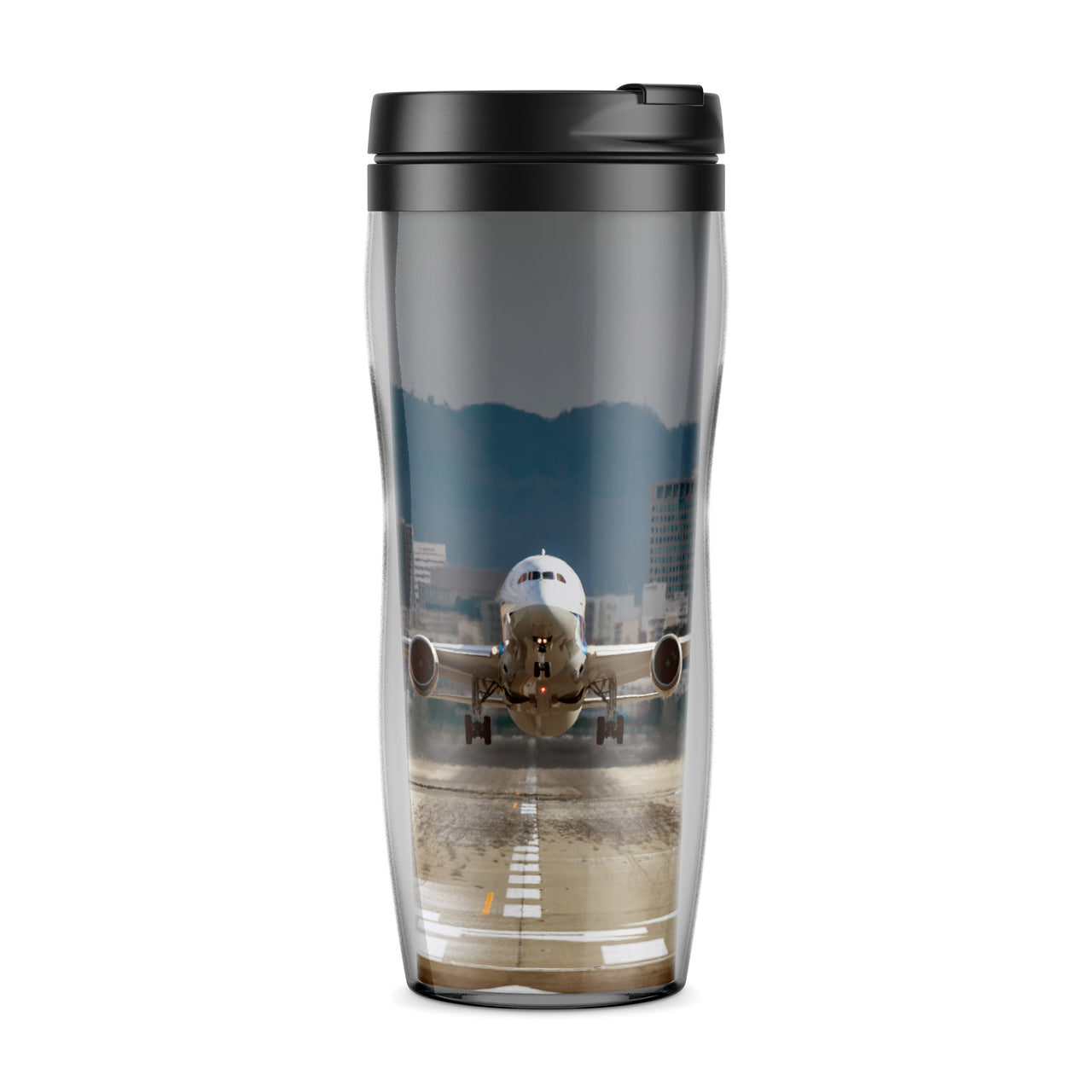 Departing Boeing 787 Dreamliner Designed Travel Mugs