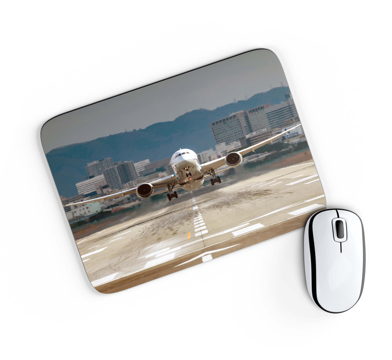 Departing Boeing 787 Dreamliner Designed Mouse Pads