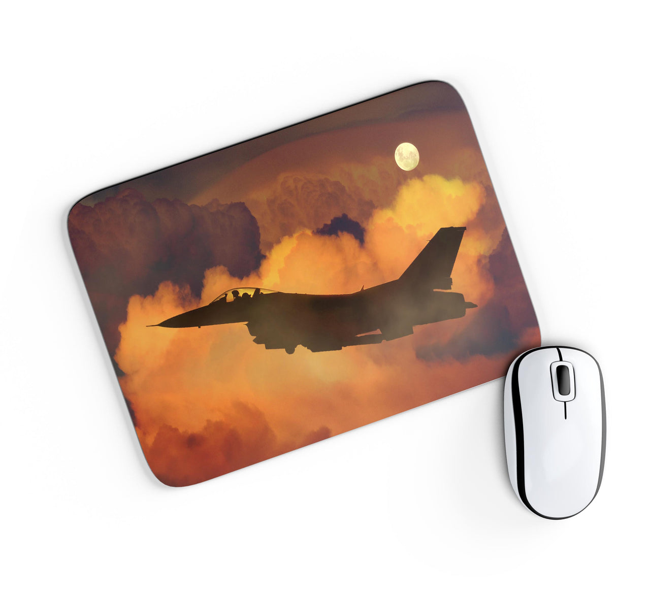 Departing Fighting Falcon F16 Designed Mouse Pads