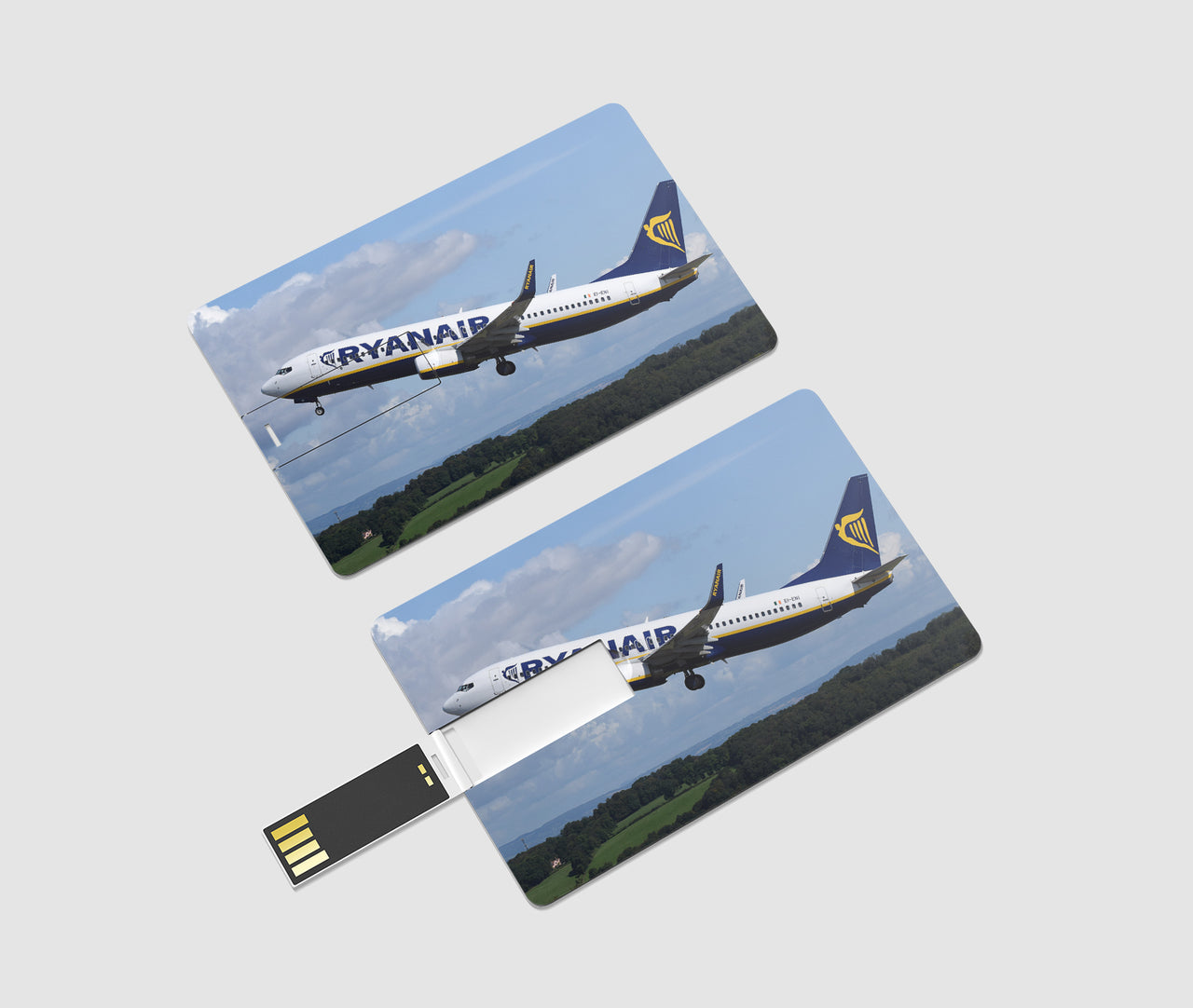 Departing Ryanair's Boeing 737 Designed USB Cards