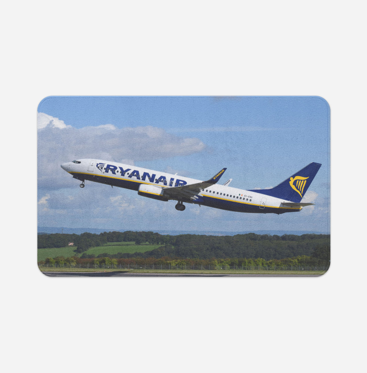 Departing Ryanair's Boeing 737 Designed Bath Mats