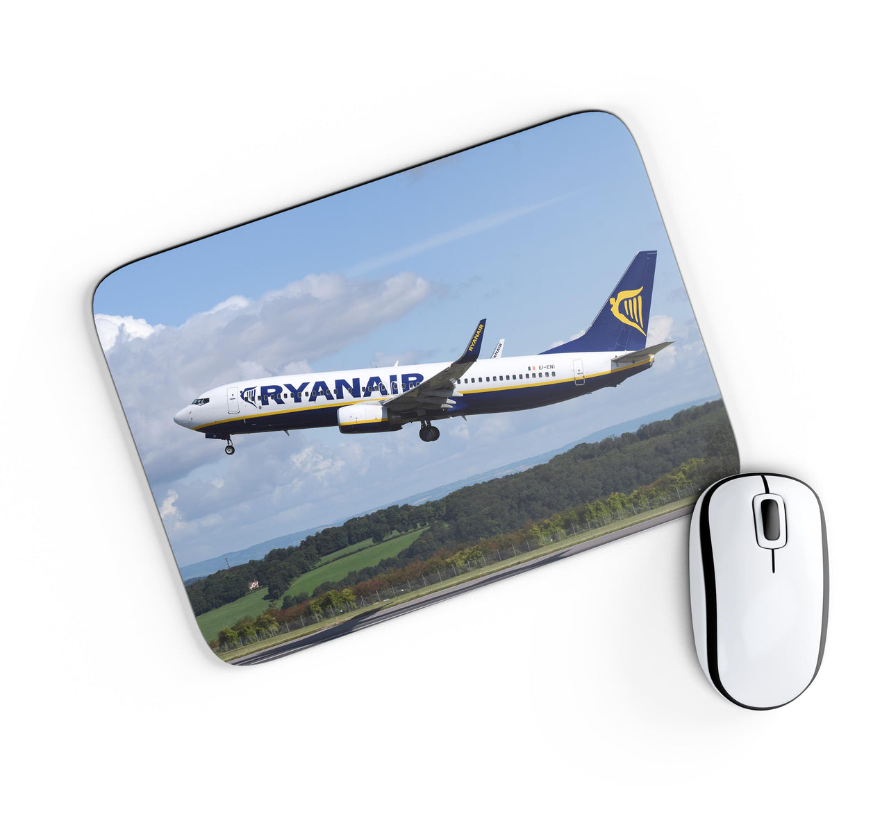 Departing Ryanair's Boeing 737 Designed Mouse Pads