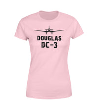 Thumbnail for Douglas DC-3 & Plane Designed Women T-Shirts